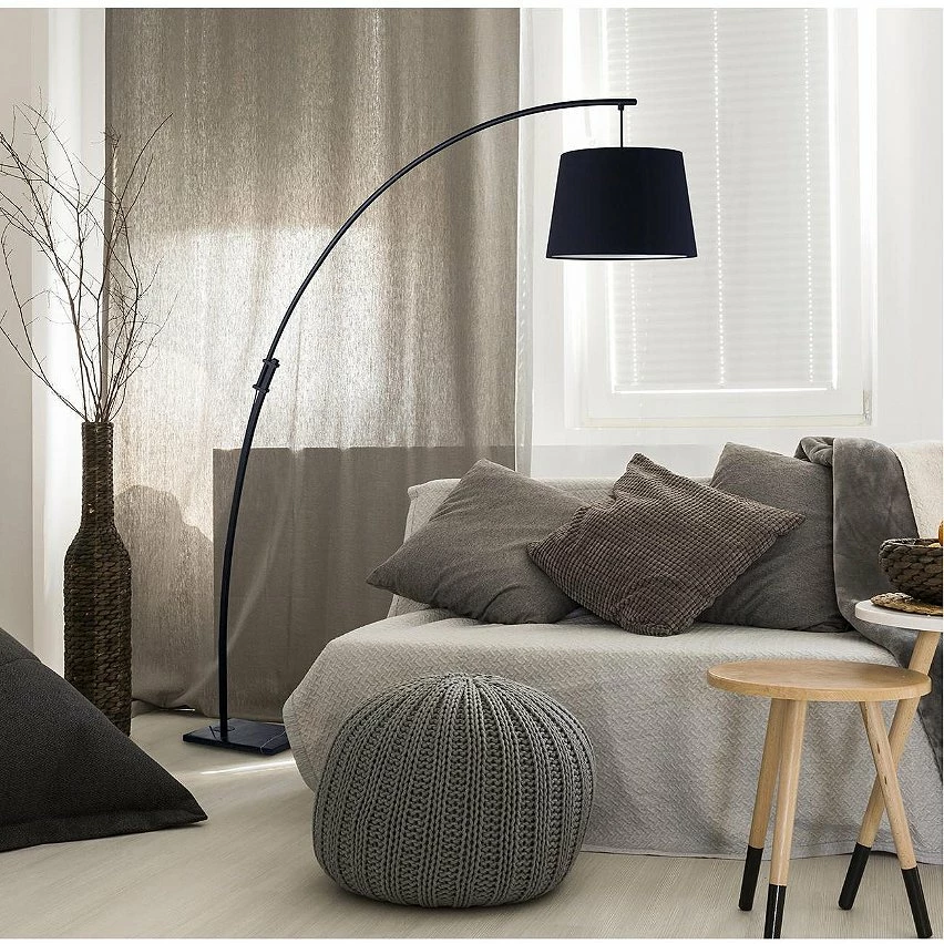 Vente flash ✨ ATHM Design Lampadaire PATRIZIA Noir - abat jour Tissu pieds Metal 🛒 4 Vente flash ✨ ATHM Design Lampadaire PATRIZIA Noir - abat jour Tissu pieds Metal 🛒 – Image 2