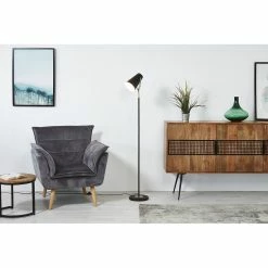 Tout neuf 🎁 ATHM Design Lampadaire RISPA Noir - abat jour Metal pieds Metal 🎉 -Atmosphera Soldes 8790266642305 6