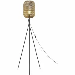 Top 10 🎉 ATHM Design Lampadaire CHICAGO Beige - abat jour Rotin pieds Metal Noir 🎁 -Atmosphera Soldes 8790266752301 3