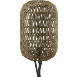 Top 10 🎉 ATHM Design Lampadaire CHICAGO Beige - abat jour Rotin pieds Metal Noir 🎁 -Atmosphera Soldes 8790266752301 5