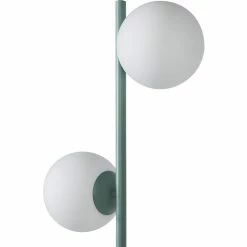 Le moins cher 😉 ATHM Design Lampadaire RETRO Bleu - abat jour verre pieds metal brossé 👍 -Atmosphera Soldes 8790268406073 3