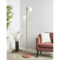 Les meilleures critiques de 🧨 ATHM Design Lampadaire RETRO Marron - abat jour verre pieds metal brossé ✔️ -Atmosphera Soldes 8790268406233 2