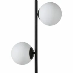 Tout neuf 🎁 ATHM Design Lampadaire RETRO Noir - abat jour verre pieds metal brossé ✔️ -Atmosphera Soldes 8790268406301 3