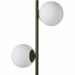 Coupon 🔔 ATHM Design Lampadaire RETRO Vert Kaki - abat jour verre pieds metal brossé 🛒 -Atmosphera Soldes 8790268406615 3