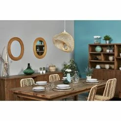 Nouveau 👍 ATHM Design Suspension ANKHARA Beige - abat jour bamboo ❤️ -Atmosphera Soldes 8790268915827 7