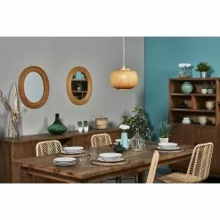 Grosses soldes ❤️ ATHM Design Suspension PLACIDO Beige - abat jour Bambou ⌛ -Atmosphera Soldes 8790268917821 3