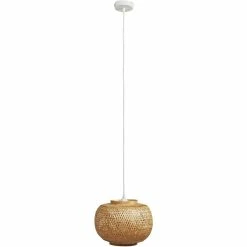 Grosses soldes ❤️ ATHM Design Suspension PLACIDO Beige - abat jour Bambou ⌛ -Atmosphera Soldes 8790268917821 5