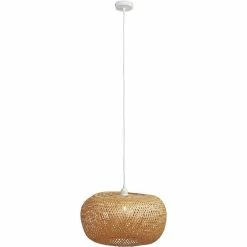 Promo ✨ ATHM Design Suspension ANDERSON Beige - abat jour bamboo 🤩