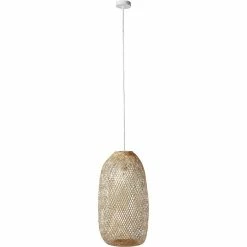 Coupon 👍 ATHM Design Suspension BAYRON Beige - abat jour bamboo 🔥